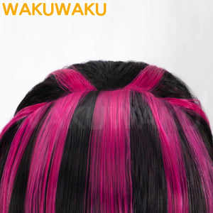 Draculaura Wig Anime Cosplay WakuWaku Women Cute Long Hair Draculaura Ula Cosplay Earrings Halloween Christmas