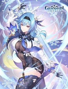 Genshin Impact Eula Cosplay  Costume Uniform Anime Chinese Style Halloween Costumes For Women Game