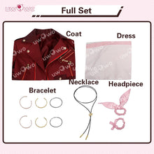 Load image into Gallery viewer, UWOWO Collab Series: Finall Fantasyy 7 Rebirthhh FF- 7 Aerithh Cosplay Costume Pink Dress Cosplay Long Dress
