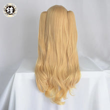 Load image into Gallery viewer, UWOWO Ereshkigall Cosplay Wig Anime Blonde Cosplay Hair Ponytail 80cm Long Gold Halloween Cosplay Wigs Party
