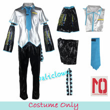 Load image into Gallery viewer, Anime Miku Cosplay Costume Wig Shoes Japan Leather Midi Dress Miku Cosplay Female Halloween Costume Girls JK Uniform Women Men
