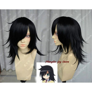Anime WataMote Tomoko Kuroki Cosplay Costume Women Girls Lovely Yellow Jk Skirt Uniform Outfits Halloween Suit Wig roleplay