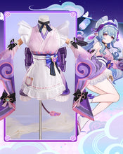 Load image into Gallery viewer, UWOWO Yumemizuki Mizuki Cosplay Collab Series: Game Genshin Impact Yumemizuki Mizuki Cosplay Costume With Fan
