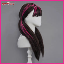 Load image into Gallery viewer, IN STOCK UWOWO Draculauraa Cosplay Wig  Long Hair 60CM Long Black Pink Wig Heat Resistant Halloween Cosplay Outfit Wig
