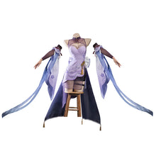 Load image into Gallery viewer, IN STOCK UWOWO Raiden Shogun Cosplay Game Genshin Impact Fanart Raiden Shogun Chinese Dress Qipao Cosplay Costume Halloween Cos
