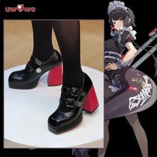 Load image into Gallery viewer, UWOWO  Game Zenless Zone Zero Cosplay /ZZZ Cosplay Ellen Joe Maid Cosplay Shoes Black Red High Heel Shoes Size 35-45

