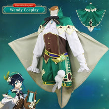 Load image into Gallery viewer, Genshin Impact Venti Cosplay Costume Uniform Wig Shoes Cosplay Anime Chinese Style Halloween Costumes For Women Game Wendi Windy
