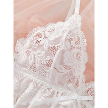 Load image into Gallery viewer, A Set Of Woman Underwear Nightgown Thong Sets Plus Size Suspender Lace Lingerie Sexy Accessories Erotic Bra Nightdress lencería
