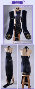 IN STOCK UWOWO Cheshiree Cosplay Game Azur Lanee Cheshiree Cait Sith Crooner Gown Cosplay Costume with shawl Halloween Costume