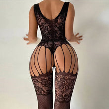 Load image into Gallery viewer, Hot Sexy Fishnet Bodysuit Women Crotchless Porn Tights Lingerie Ladies Full Bodystockings Erotic Mesh Clothes Nightclubs Sex Set

