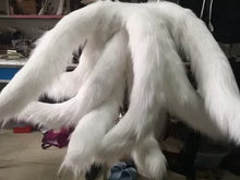 Load image into Gallery viewer, Game LOL Cosplay Costumes Fox LOL Ahri Nine Tailed Upgraded Transform-model Tail Cosplay White 3 Sizes
