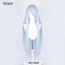 Load image into Gallery viewer, 73 Colors 100cm Long Straight Cosplay Wig Anime Compatible Universal Omopinenet Heat Resistant Synthetic Hair Wigs + Wig Cap
