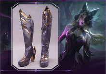 Load image into Gallery viewer, UWOWO League of Legends/LOL Coven Ahri Cosplay Shoes Women Footwear High Boots Halloween Cosplay Footwear Boots
