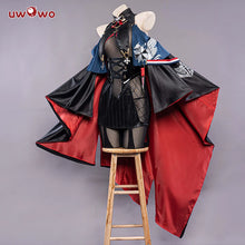 Load image into Gallery viewer, In Stock UWOWO Azur Lane Agir 18+ Cosplay Costume with Cloak Black Dress Female Game Cosplay New Outfit Halloween Costumes
