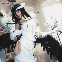 Load image into Gallery viewer, In Stock UWOWO Anime Overlord Albedo Cosplay Costume Halloween Christmas Costume Cos Women White Dress Overlord Albedo Cosplay
