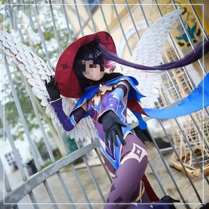 Game Genshin Impact Mona Anime Cosplay Costumes Halloween Costume for Women Ganyu Cosplay Feminino Uniform Suit Wig Clothing
