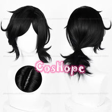 Load image into Gallery viewer, Andy and Leyley Cosplay Wig Women Men Short Hair Black Wig Cosplay Anime Wigs Heat Resistant Synthetic Wigs
