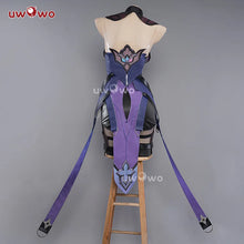 Load image into Gallery viewer, IN STOCK UWOWO Honkai Star Rail Black Swan Cosplay Costume Purple Dress Halloween costume
