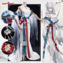 Load image into Gallery viewer, IN STOCK UWOWO Shenhe Cosplay Game Genshin Impact Fanart Shenhe &#39;Ink Feather Elegance&#39; Cosplay Costume Chinese Halloween Costume
