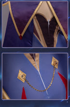 Load image into Gallery viewer, IN STOCK UWOWO Game Genshin Impact Mona Megistus Astral Reflection Cosplay Costume Enigmatic Astrologer Halloween Costume
