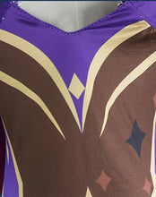 Load image into Gallery viewer, Anime Game Genshin Impact Mona Cosplay Kostum Women&#39;s Halloween Carnival Party Costume Wig Cosplay Uniform Sexy Dress
