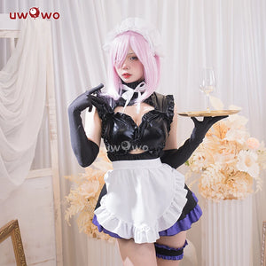 UWOWO Matthew Cosplay Costume Fate/Grand Order FGO Mashu Kyrielight Maid Cosplay Costume S-XL Maid Outfit