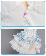 Load image into Gallery viewer, IN STOCK UWOWO Mikku Cosplay Costume Flower Fairy Dress Full Set Anime Cute Women White Bunny Jumpsuit Halloween Costumes
