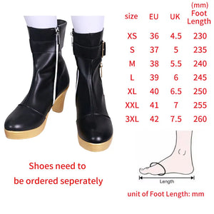 Hoshimi Miyabi Cosplay Costume Wig Black Hair Game Zenless Zone Cosplay Shoes Boots Anime Events Role Play Women Outfits