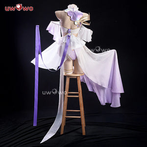 IN STOCK UWOWO Elysia Cosplay Game Honkai Impact 3: Elysia Bride Fanart Cosplay Costume With Headwear Halloween Costume