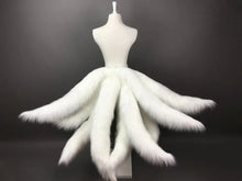 Load image into Gallery viewer, Game LOL Cosplay Costumes Fox LOL Ahri Nine Tailed Upgraded Transform-model Tail Cosplay White 3 Sizes
