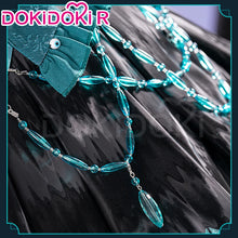 Load image into Gallery viewer, MIKUU Cosplay Costume Game Cosplay DokiDoki-R Mikku Cosplay Women Cute Black Green Lolita Dress Costume Mikuu Cosplay Wig
