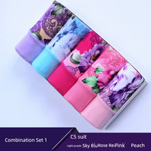 Load image into Gallery viewer, 5Pack Women&#39;s Sexy Underwear -Lace Band Cotton Thong Panties
