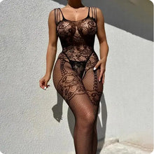 Load image into Gallery viewer, Hot Sexy Fishnet Bodysuit Women Crotchless Porn Tights Lingerie Ladies Full Bodystockings Erotic Mesh Clothes Nightclubs Sex Set
