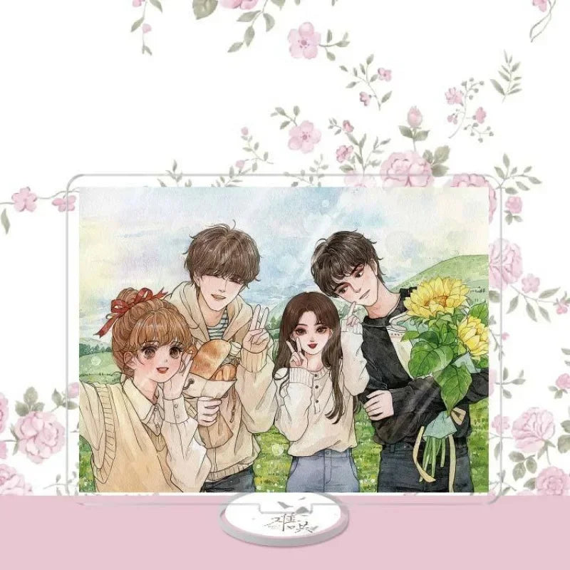 Chinese Drama The First Frost Bai Jingting Zhang Ruonan Photo Stand Figures Sang Yan Wen Yi Fan Model Plate Standing Up Desk