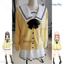 Load image into Gallery viewer, Anime You and ME and Her: A Love Story Muko Aoi MIYUKI Cosplay Costume Girl Shirt Skirt Sweater JK Uniform Halloween Costume
