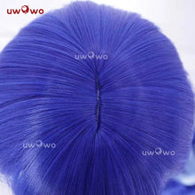 Load image into Gallery viewer, UWOWO IUNO Wig Game Wuthering Waves WuWa IUNO Cosplay Wig Long Hair Blue Hair Halloween Wig
