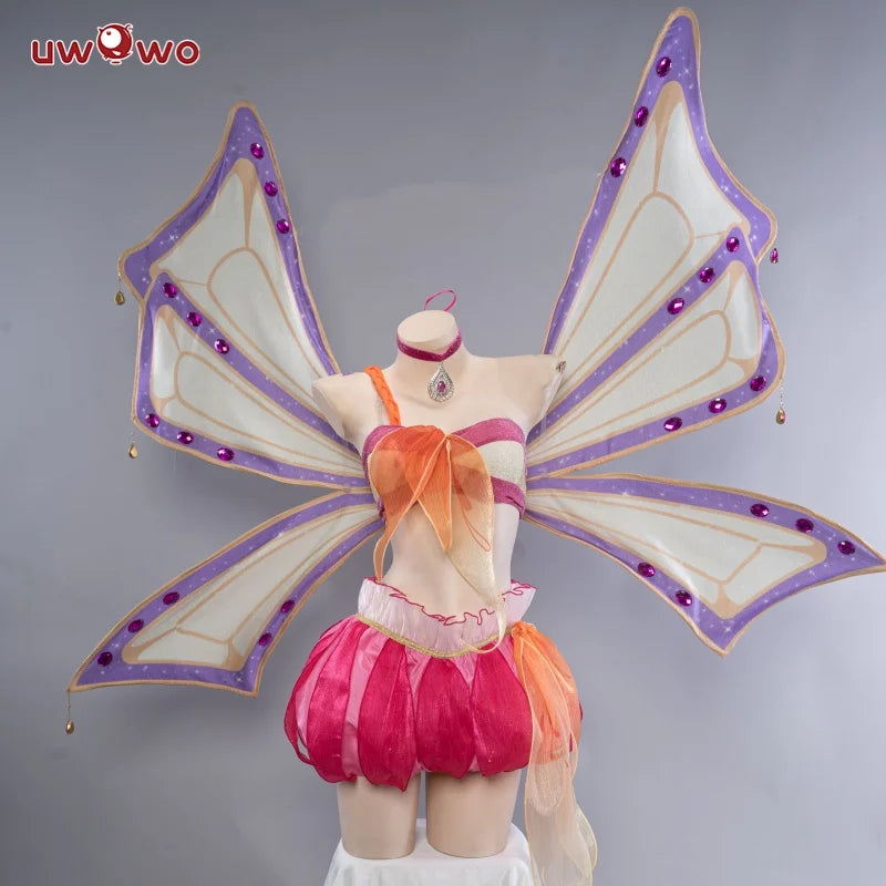 IN STOCK UWOWO Bloomm Enchantixx Season3 Musaa Cosplay Costume Big Fairy Wings Cosplay Outfit Butterfly Fairy Wing