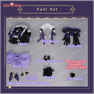 In Stock UWOWO Fischl Cosplay Maid Costume Game Genshin Impact Fanart Cosplay Maid Ver. Costume Fischl Witch Suit Halloween