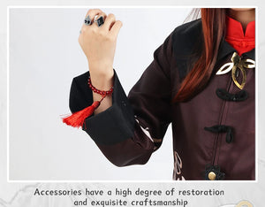 Hutao Cosplay Costume Shoes Uniform Chinese Style Halloween Costumes for Women Game Hu Tao Genshin Impact
