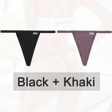 Load image into Gallery viewer, 2PCS/Set Cotton Panties Sexy G-String Women&#39;s Underwear T-Back Lingerie for Female Panties Underpants Briefs Thong Intimates
