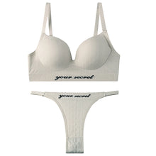 Load image into Gallery viewer, Sexy Seamless Tops Set High Waist Panties Women Wireless Underwear Suit Soft Padded Bras Set Backless Bralette Lingerie
