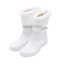 Load image into Gallery viewer, Sua Cosplay Costume Wig Anime Alien Stage Cosplay Costume Microphone White Dress Earrings Short Black Wig Sua Cosplay Clothing

