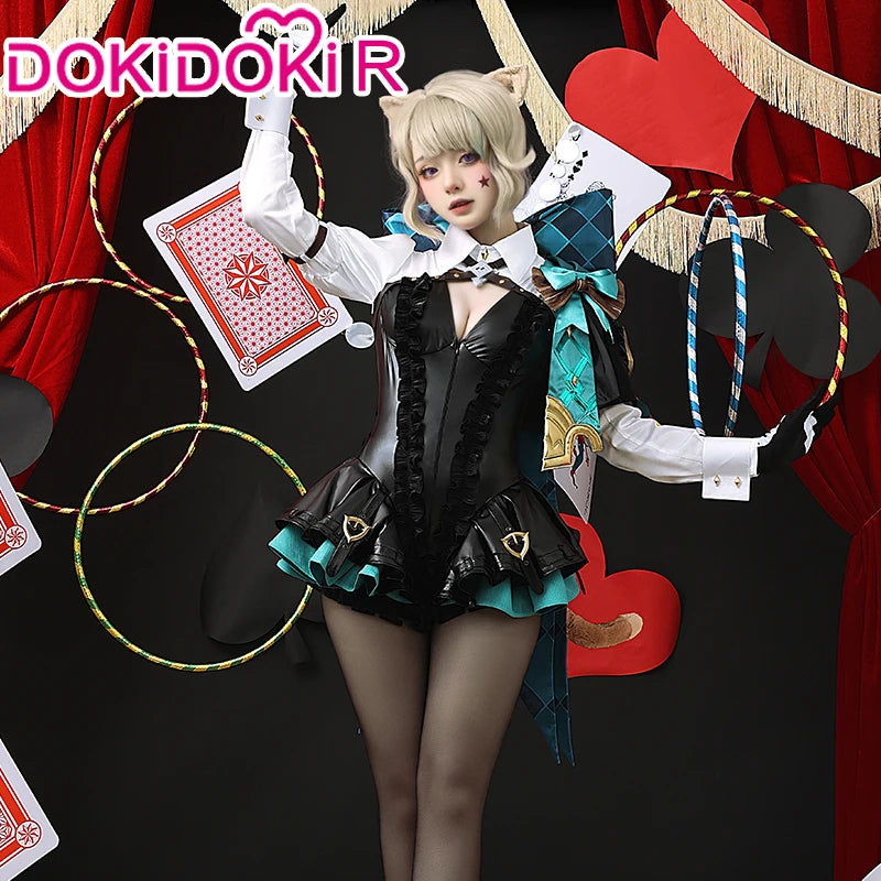 IN STOCK Lynette Cosplay Costume Game Genshin Impact【S-2XL】DokiDoki-R Fontaine Lynette Cosplay Shoes Wig Halloween Plus Size