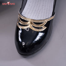Load image into Gallery viewer, UWOWO Game Genshin Impact Cosplay Lisa Witch of Purple Rose The Librarian Cosplay Shoes Cosplay Boots
