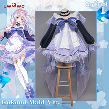 Load image into Gallery viewer, In Stock UWOWO Kokomi Cosplay Maid Dress Genshin Impact Cosplay Maid Halloween Costumes Artist&#39;s Exclusive Cosplay Girl Outift
