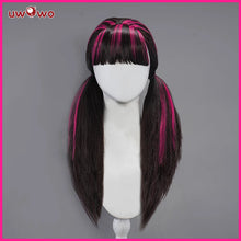 Load image into Gallery viewer, IN STOCK UWOWO Draculauraa Cosplay Wig  Long Hair 60CM Long Black Pink Wig Heat Resistant Halloween Cosplay Outfit Wig
