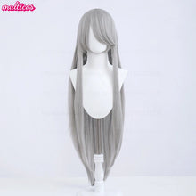 Load image into Gallery viewer, High Quality Anime 100Cm Long Staight Cosplay Wig Black White Red Pink Brown Gold Blue Blonde Purple Heat Resistant Hair Wigs
