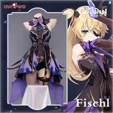 Load image into Gallery viewer, In Stock UWOWO Fischl Cosplay Costume Game Genshin Impact Cosplay Halloween Christmas Cosrtume Carnival Full Set Party Outfits
