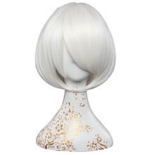 Load image into Gallery viewer, UWOWO Nierr: Automataa 2B Wig Cosplay Wig Yorhaa 2B Cosplay Wig 30cm Milky White Short Hair
