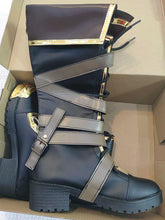 Load image into Gallery viewer, Vi Acrane Cosplay Costume Game Arcane Vi Red Wig Leather Jacket Halloween Carnival Outfits Vi Shoes Boots
